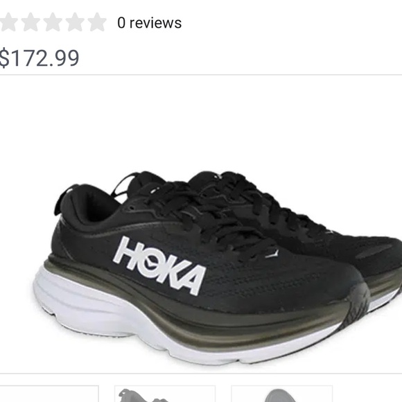Hoka Shoes - Hoka Bondi 8 Black White Ultra Cushioned Sneakers Performance Foam Lightweight